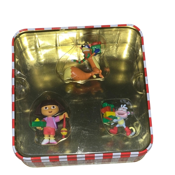 Dora the Explorer Christmas Ornaments Set of 3 – Dora, Boots & Swiper – 2003 - Picture 2 of 3